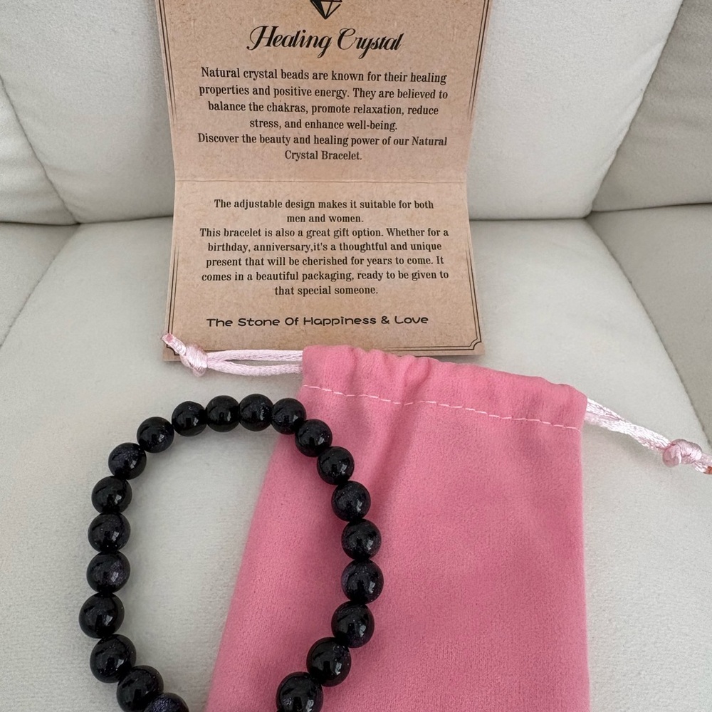 Amethyst adjustable Bead Bracelet